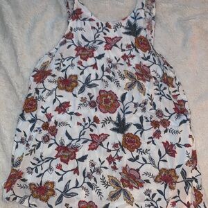 Floral tank style top